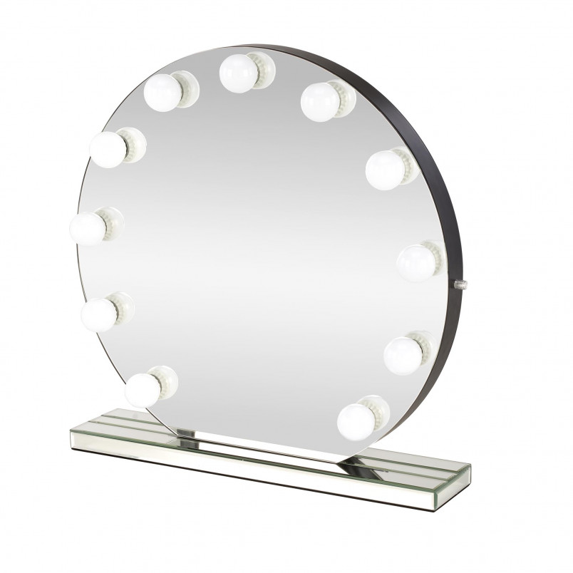 Lustro stołowe okrągłe z oświetleniem LED Torano 70cm Halmar