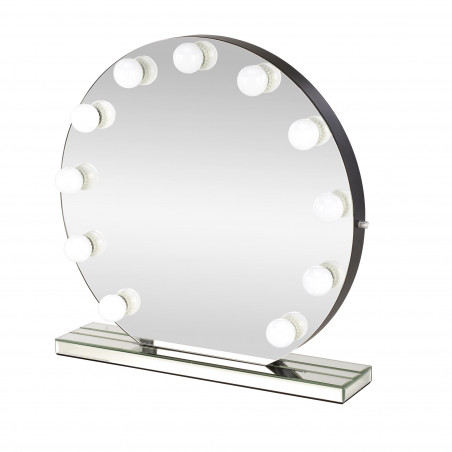 Lustro stołowe okrągłe z oświetleniem LED Torano 70cm Halmar