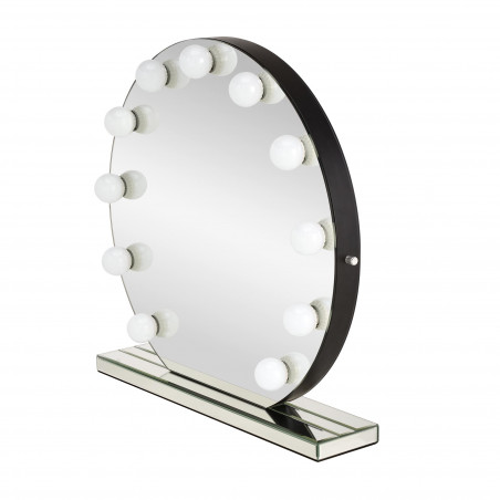 Lustro stołowe okrągłe z oświetleniem LED Torano 70cm Halmar