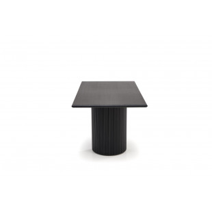 Stół rozkładany na lamelowej podstawie Bolero 160-250x90cm dąb czarny Halmar