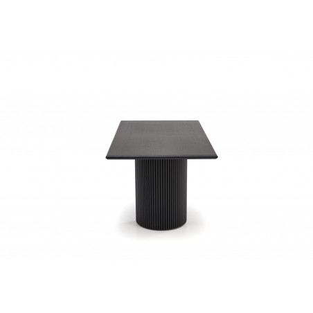Stół rozkładany na lamelowej podstawie Bolero 160-250x90cm dąb czarny Halmar