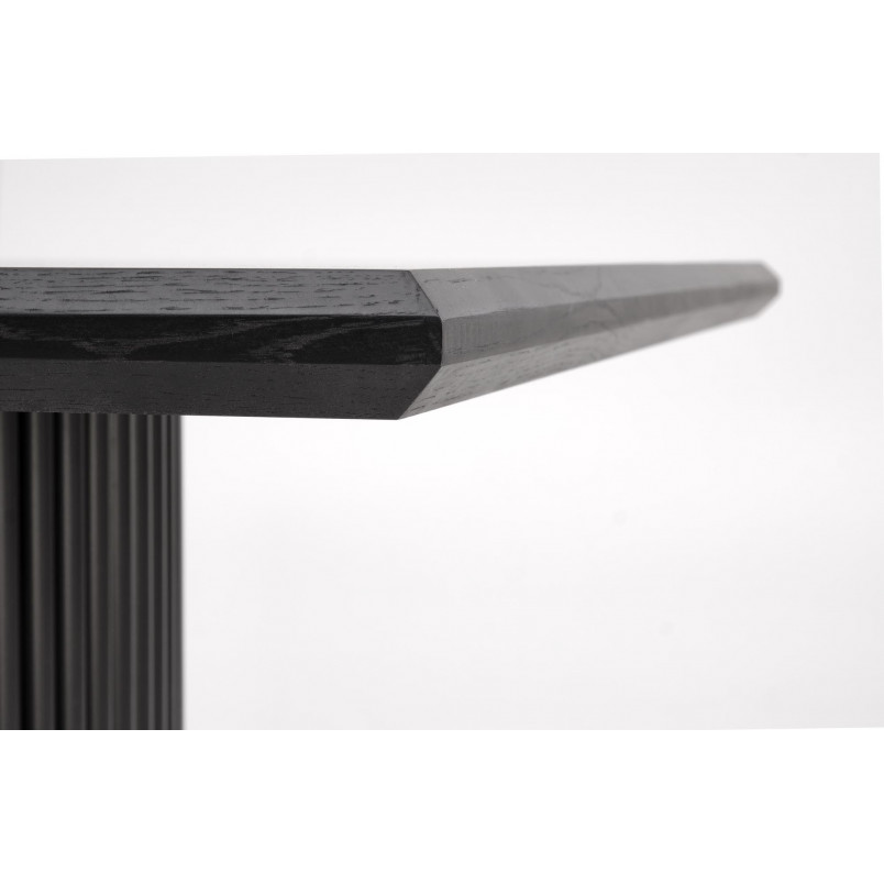Stół rozkładany na lamelowej podstawie Bolero 160-250x90cm dąb czarny Halmar
