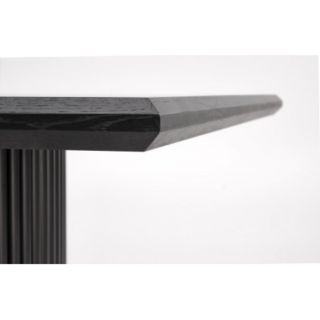 Stół rozkładany na lamelowej podstawie Bolero 160-250x90cm dąb czarny Halmar