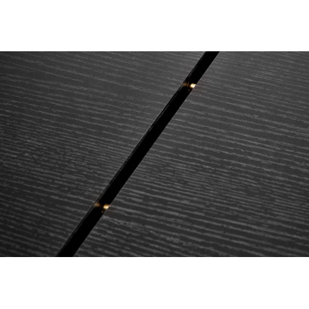 Stół rozkładany na lamelowej podstawie Bolero 160-250x90cm dąb czarny Halmar