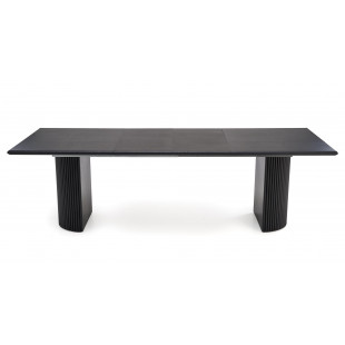 Stół rozkładany na lamelowej podstawie Bolero 160-250x90cm dąb czarny Halmar
