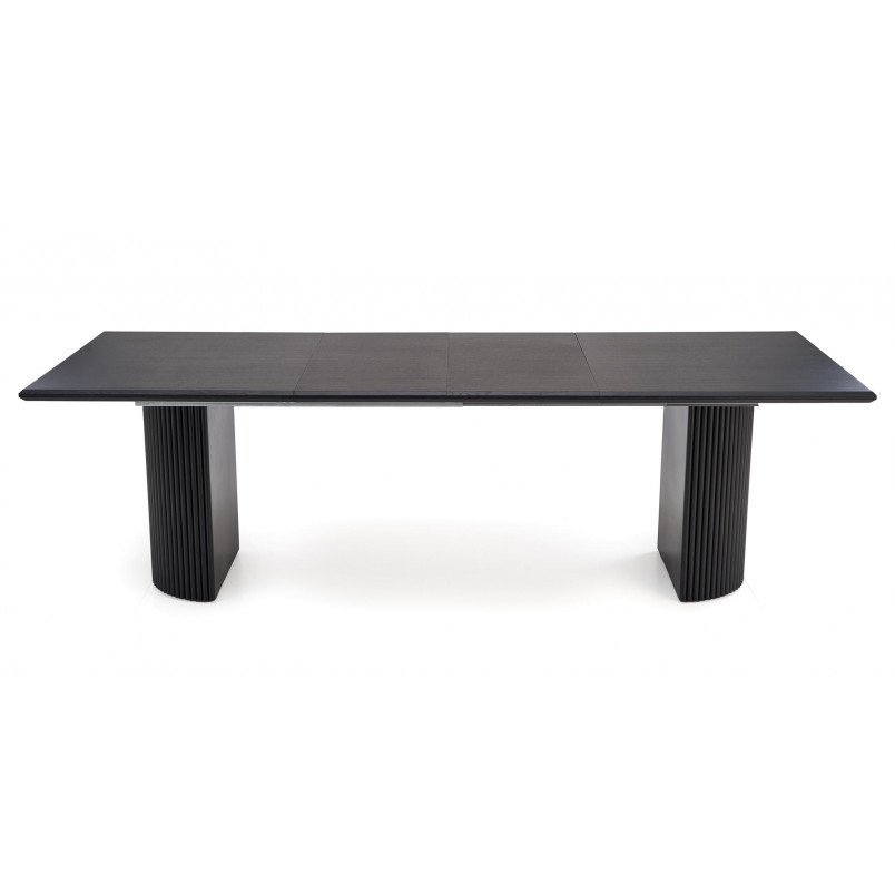 Stół rozkładany na lamelowej podstawie Bolero 160-250x90cm dąb czarny Halmar