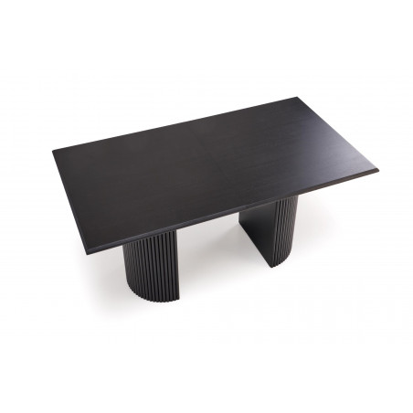 Stół rozkładany na lamelowej podstawie Bolero 160-250x90cm dąb czarny Halmar