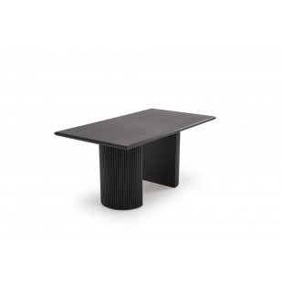 Stół rozkładany na lamelowej podstawie Bolero 160-250x90cm dąb czarny Halmar