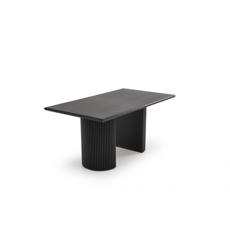 Stół rozkładany na lamelowej podstawie Bolero 160-250x90cm dąb czarny Halmar
