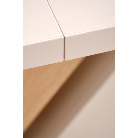 Stół rozkładany na jednej nodze Brandon 160-200x90cm kaszmir / dąb cremona Halmar