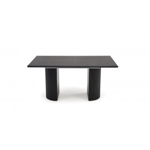 Stół rozkładany na lamelowej podstawie Bolero 160-250x90cm dąb czarny Halmar