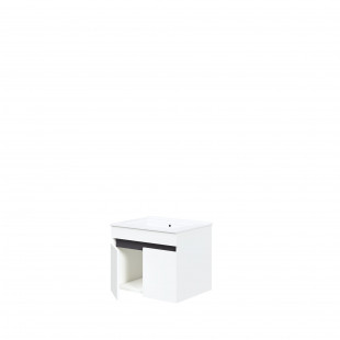 Szafka pod umywalkę z drzwiczkami Figaro 60x46cm biały / 3 dekory Halmar