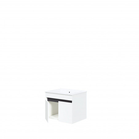 Szafka pod umywalkę z drzwiczkami Figaro 60x46cm biały / 3 dekory Halmar