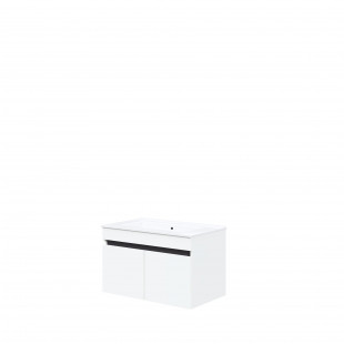 Szafka pod umywalkę z drzwiczkami Figaro 80x46cm biały / 3 dekory Halmar