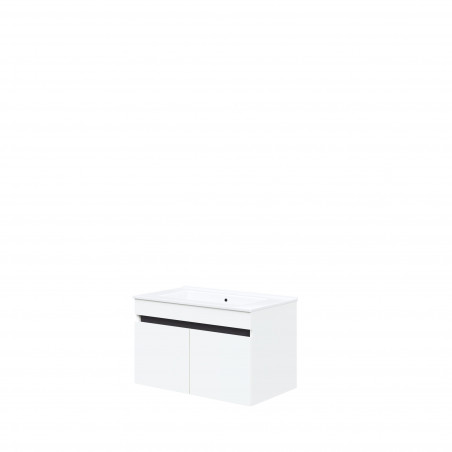 Szafka pod umywalkę z drzwiczkami Figaro 80x46cm biały / 3 dekory Halmar