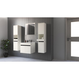 Szafka pod umywalkę z drzwiczkami Figaro 60x46cm biały / 3 dekory Halmar