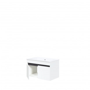 Szafka pod umywalkę z drzwiczkami Figaro 80x46cm biały / 3 dekory Halmar