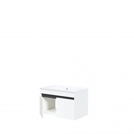 Szafka pod umywalkę z drzwiczkami Figaro 80x46cm biały / 3 dekory Halmar