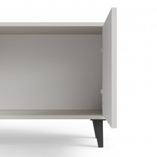 Szafka rtv na nóżkach Random II RTV-2 180x40cm kaszmir / orzech / czarny Halmar