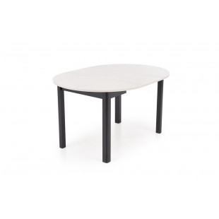 Stół okrągły rozkładany Ringo 102cm kaszmir / czarny Halmar