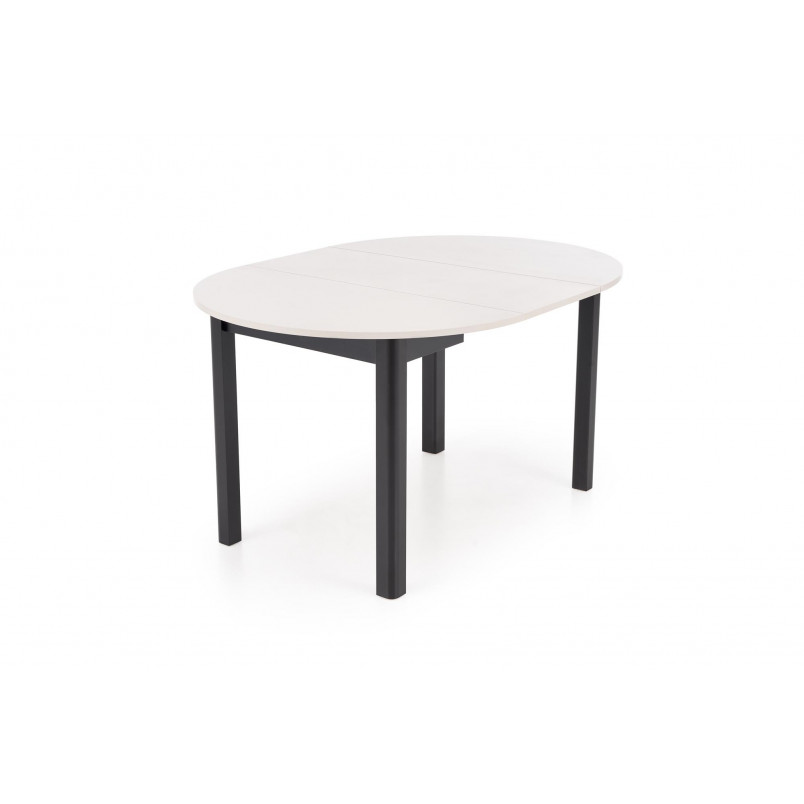 Stół okrągły rozkładany Ringo 102cm kaszmir / czarny Halmar