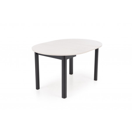 Stół okrągły rozkładany Ringo 102cm kaszmir / czarny Halmar