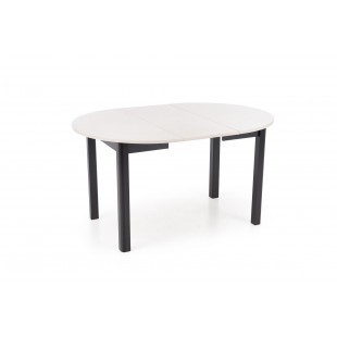 Stół okrągły rozkładany Ringo 102cm kaszmir / czarny Halmar