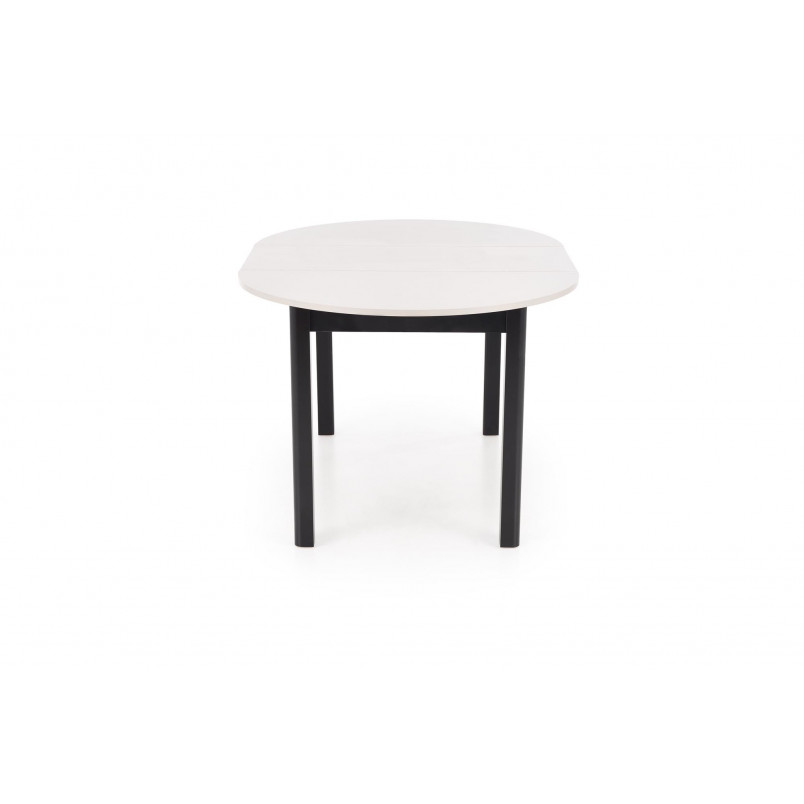 Stół okrągły rozkładany Ringo 102cm kaszmir / czarny Halmar