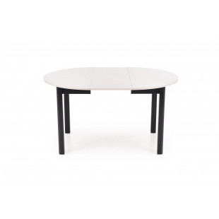 Stół okrągły rozkładany Ringo 102cm kaszmir / czarny Halmar