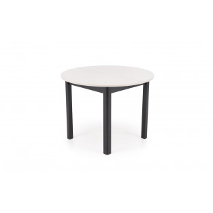 Stół okrągły rozkładany Ringo 102cm kaszmir / czarny Halmar