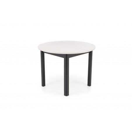Stół okrągły rozkładany Ringo 102cm kaszmir / czarny Halmar