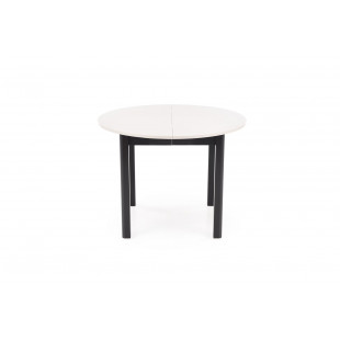 Stół okrągły rozkładany Ringo 102cm kaszmir / czarny Halmar