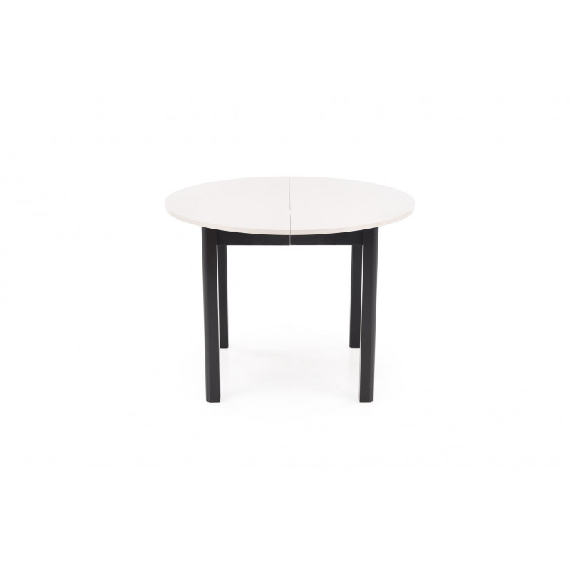 Stół okrągły rozkładany Ringo 102cm kaszmir / czarny Halmar