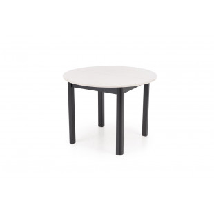 Stół okrągły rozkładany Ringo 102cm kaszmir / czarny Halmar