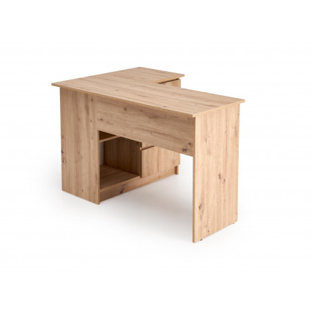 Biurko narożne z szufladami Bega 124cm dąb artisan Halmar