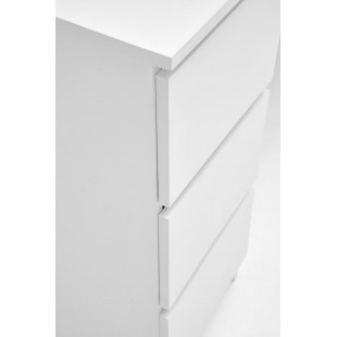 Biurko z szufladami i wysuwaną półka na klawiaturę Cino 120x50cm białe Halmar