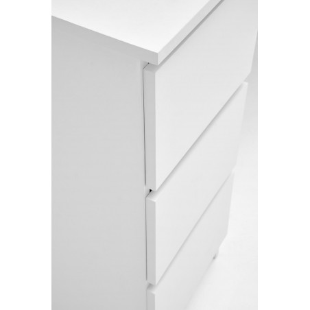 Biurko z szufladami i wysuwaną półka na klawiaturę Cino 120x50cm białe Halmar
