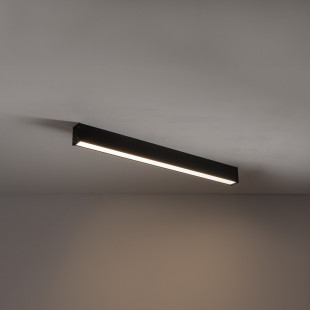 Plafon podłużny do łazienki Outline LED 300K M 100x9cm czarny Nowodvorski