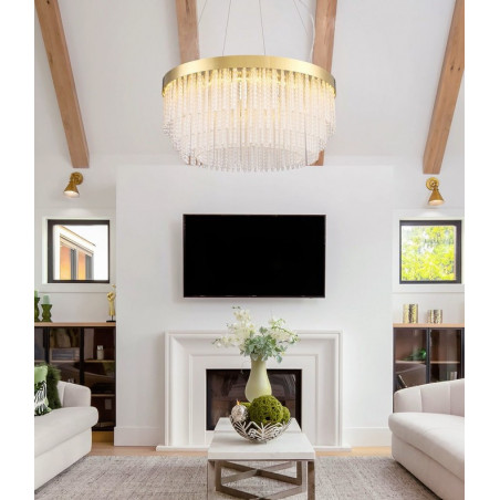 Żyrandol kryształowy glamour Gloria LED 60cm Step Into Design