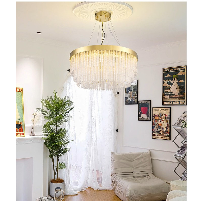 Żyrandol kryształowy glamour Gloria LED 60cm Step Into Design