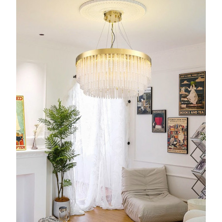 Żyrandol kryształowy glamour Gloria LED 60cm Step Into Design