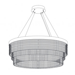 Żyrandol kryształowy glamour Gloria LED 60cm Step Into Design