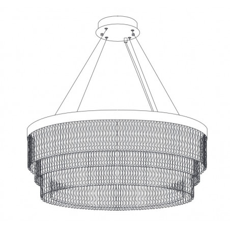 Żyrandol kryształowy glamour Gloria LED 60cm Step Into Design