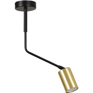 Lampa sufitowa na wysięgniku Verno czarno-złota marki Emibig