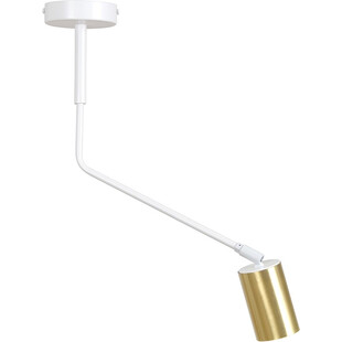 Lampa sufitowa na wysięgniku Verno biało-złota marki Emibig