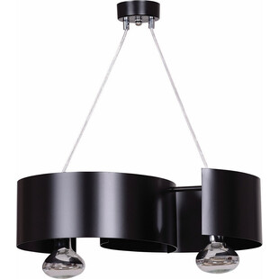 Lampa wisząca podwójna nowoczesna Vixon 44 czarna marki Emibig