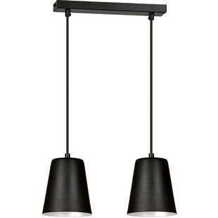 Lampa wisząca podwójna Milagro 40 czarno-biała marki Emibig
