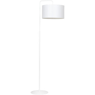 Lampa podłogowa z abażurem Trapo 50 biała marki Emibig