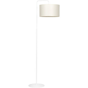 Lampa podłogowa z abażurem Trapo 50 biało-beżowa marki Emibig