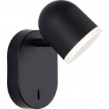 Kinkiet minimalistyczny z włącznikiem Gretchen LED Czarny mat marki Brilliant